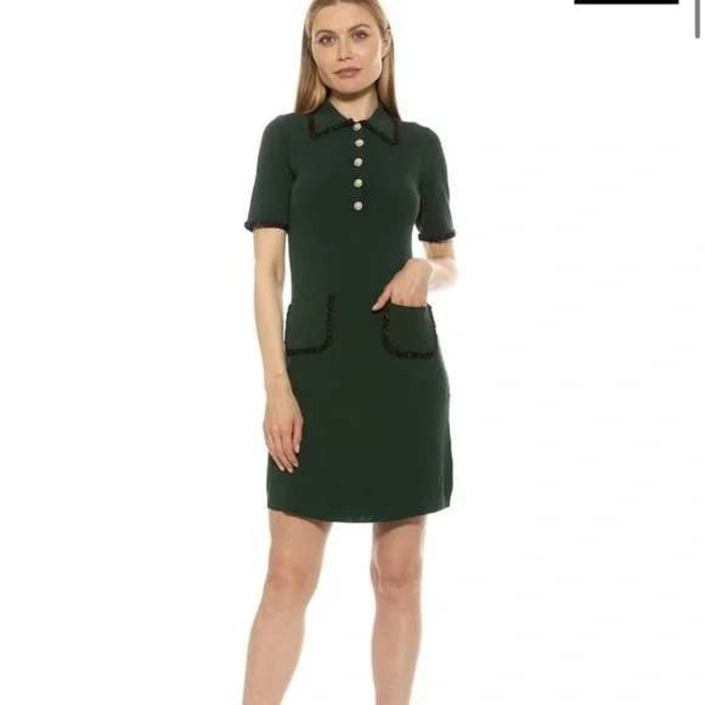 Green‎ sweater dress (size small)